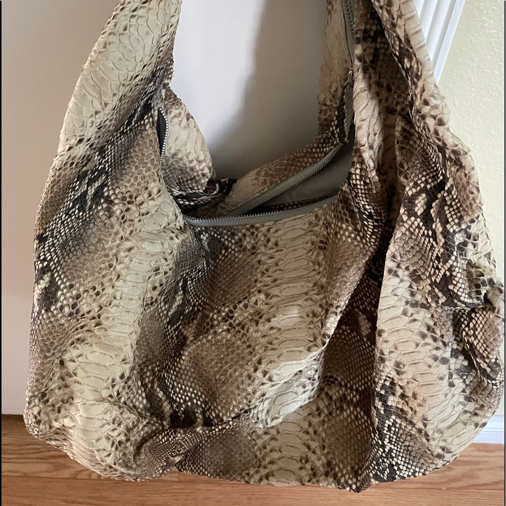 Snake skin purse